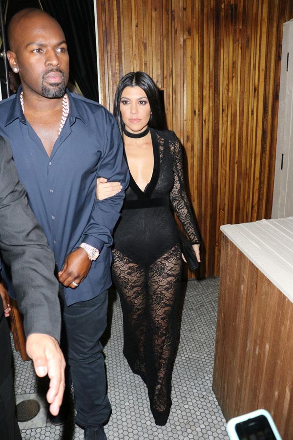 Kourtney khloe kardashian dinner