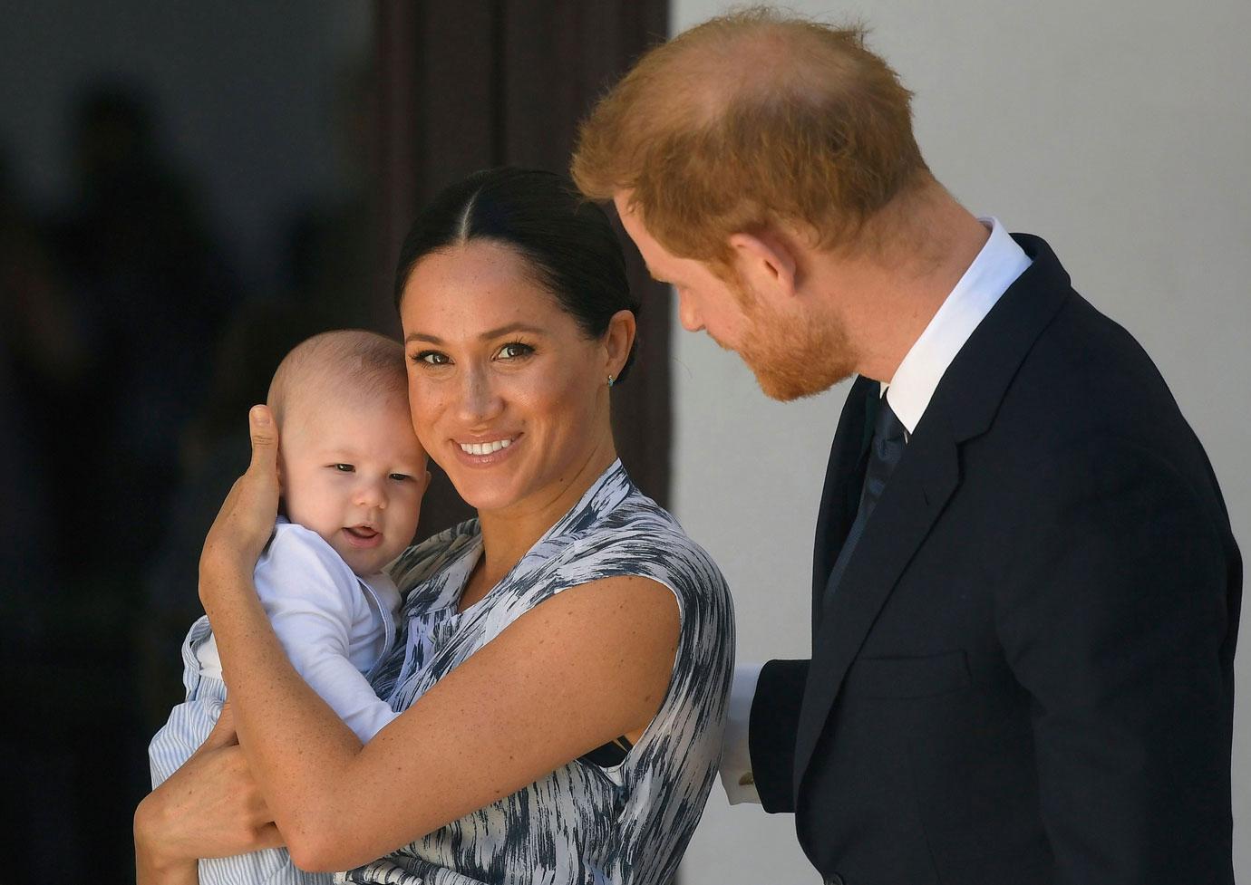 Meghan Markle And Prince Harry With Baby Archie