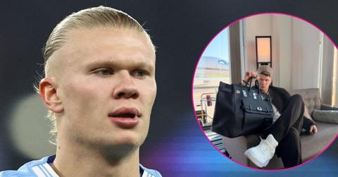split photo of Erling Haaland
