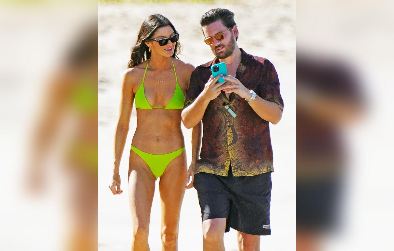 scott disick and anonymous brunette take stroll in st barts photos