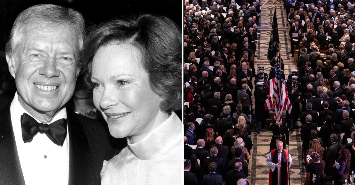 Photo of Jimmy and Rosalynn Carter split with his funeral.