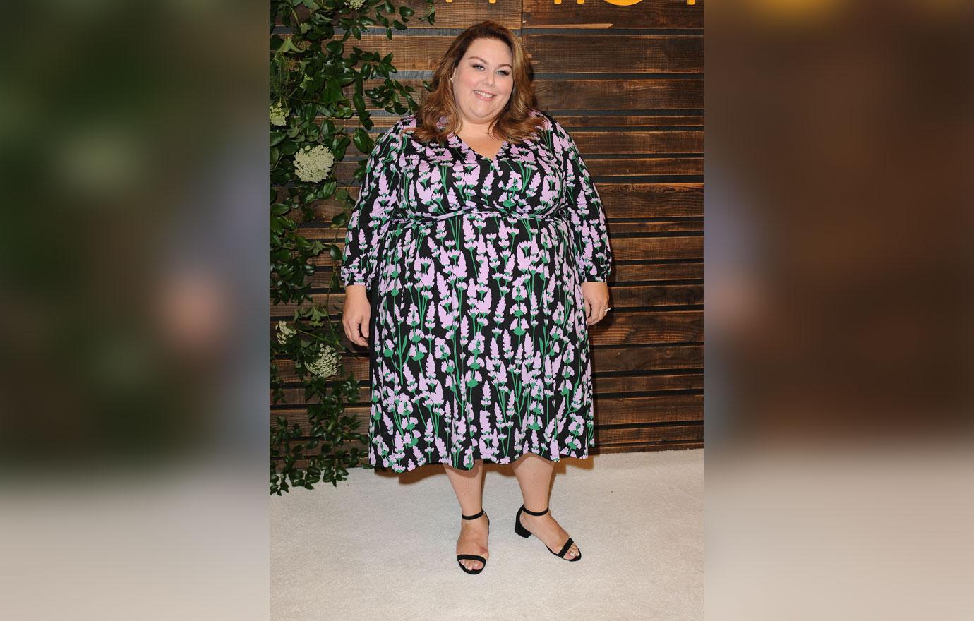 Chrissy Metz Wearing Printed Dress