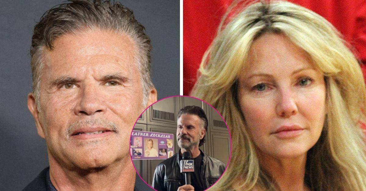 split photo of Lorenzo Lamas & Heather Locklear