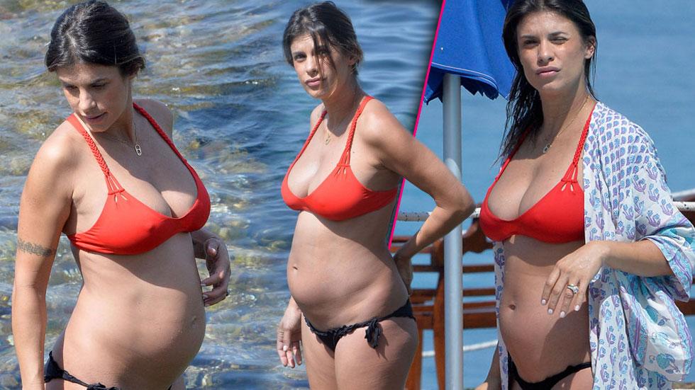 George clooney ex elisabetta canalis pregnant bikini beach photos 02 01