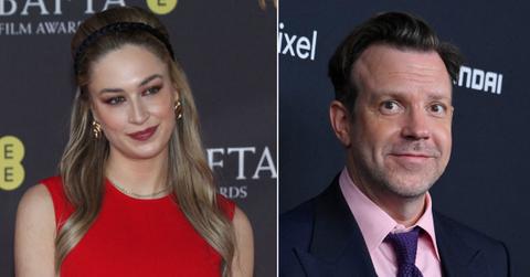 A photo of Elsie Hewitt and a picture of Jason Sudeikis.