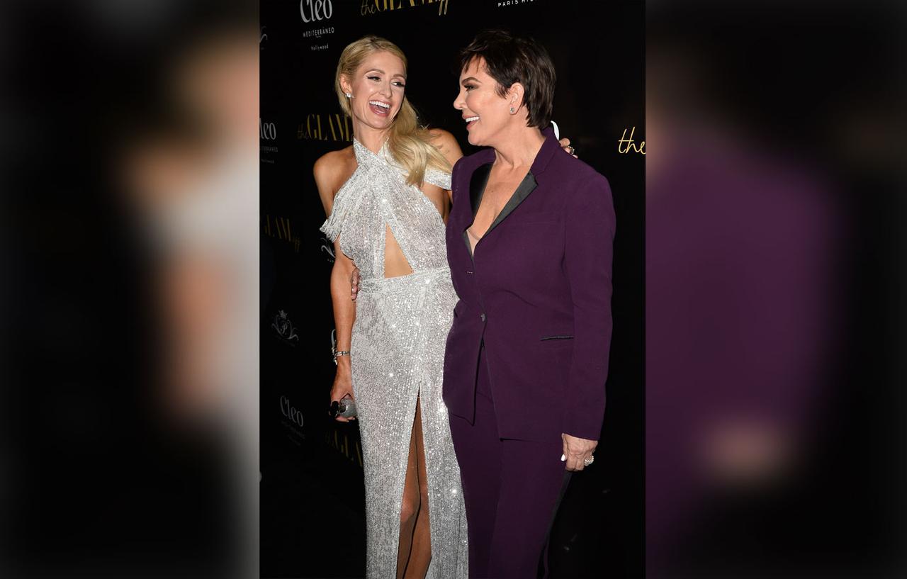 Paris Hilton & Kris Jenner Pose Together At The Glam App Launch Event