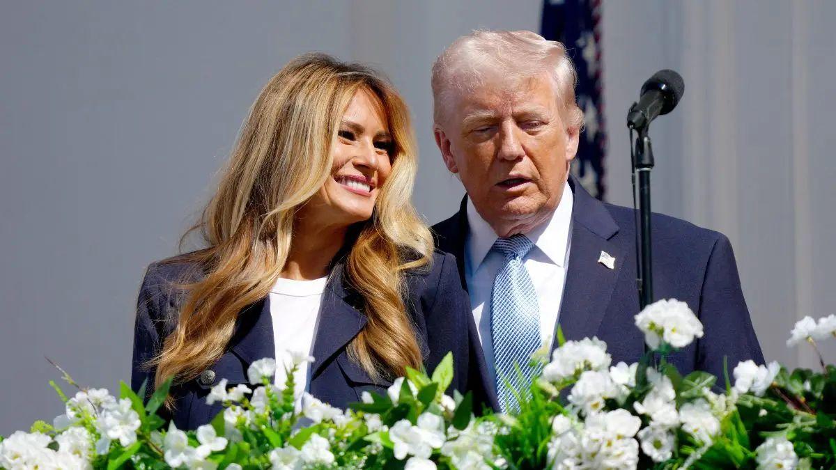 photo of melania trump and donald trump