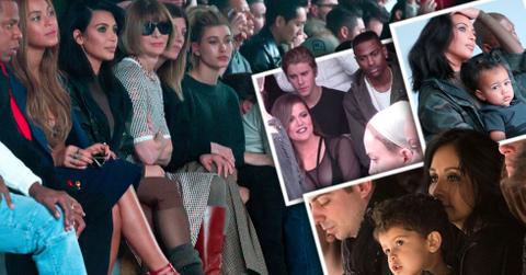 Celebrities front row at nyfw