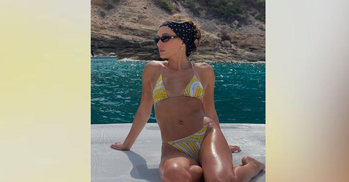 hailey bieber shows butt bikini vacationing husband justin rumored rough patch photos