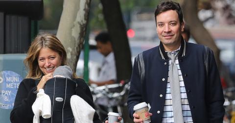 Jimmy Fallon with his family in New York