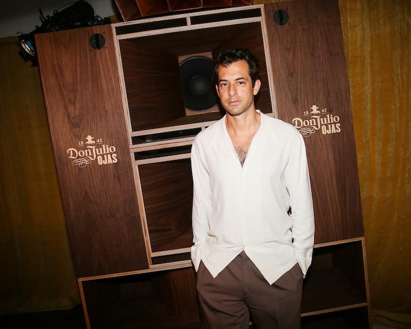 mark ronson celebrating the tequila don julio  x ojas speaker collaboration at the launch event during art basel weekend