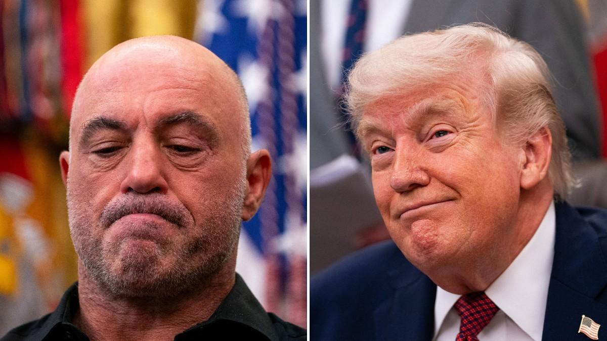 image of Joe Rogan recently criticized Donald Trump. 