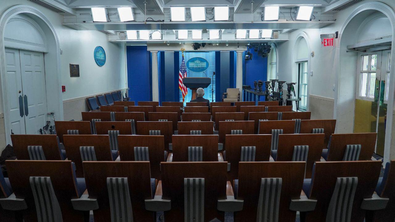 Photo of the James Brady Press Briefing Room.