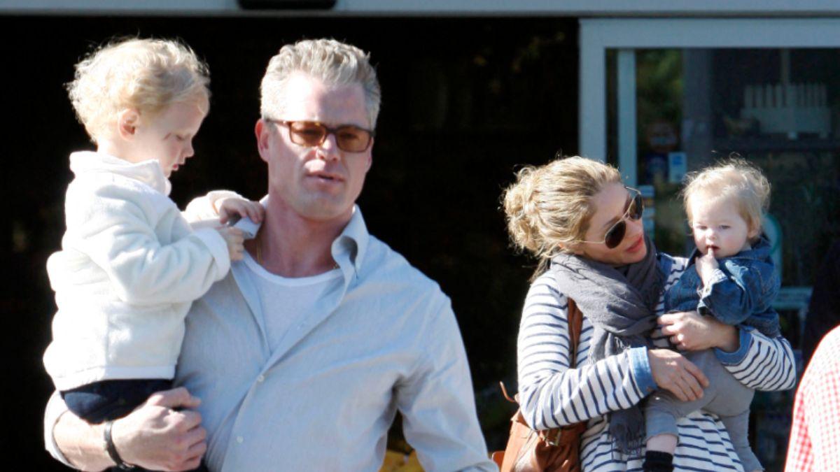 Image of Eric Dane and Rebecca Gayheart welcomed their first child in 2010.