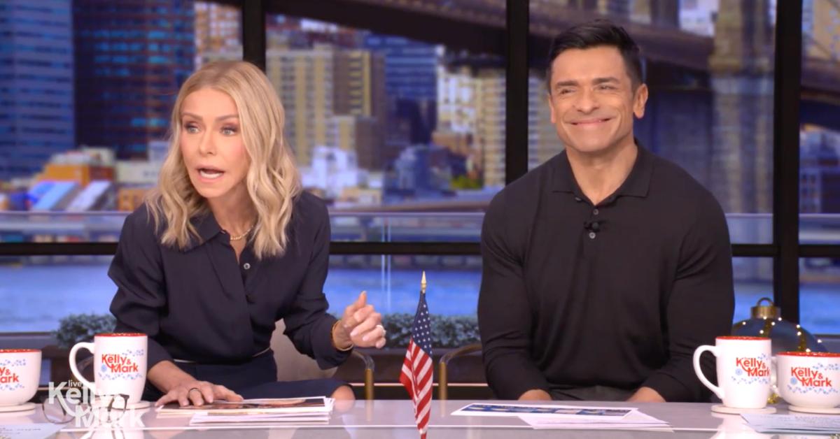 Image of Kelly Ripa teased 'Live' staffers for 'getting drunk' at their work holiday party.