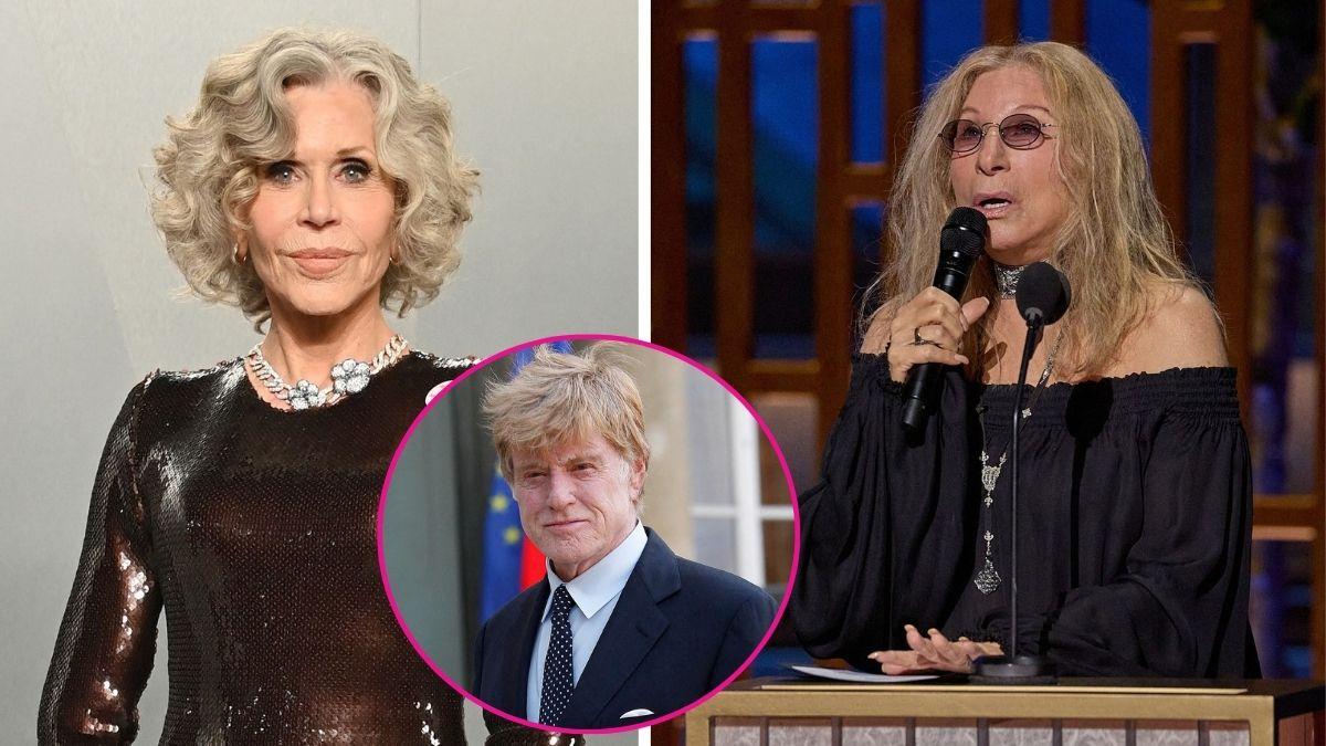 composite photo of jane fonda, barbra streisand and robert redford