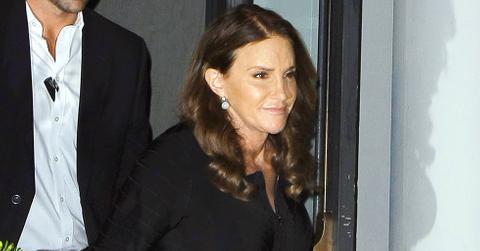 Caitlyn Jenner formerly known as Bruce Jenner leaves Tutto Il Giorno looking fabulous in a black dress after having dinner with Diane Sawyer in NYC.