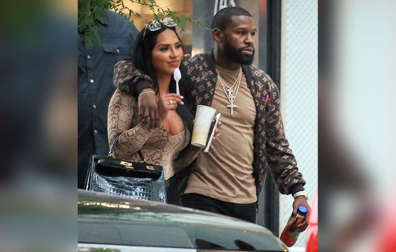 Floyd Mayweather's GF Gallienne Nabila Snapped With Diamond Ring On ...