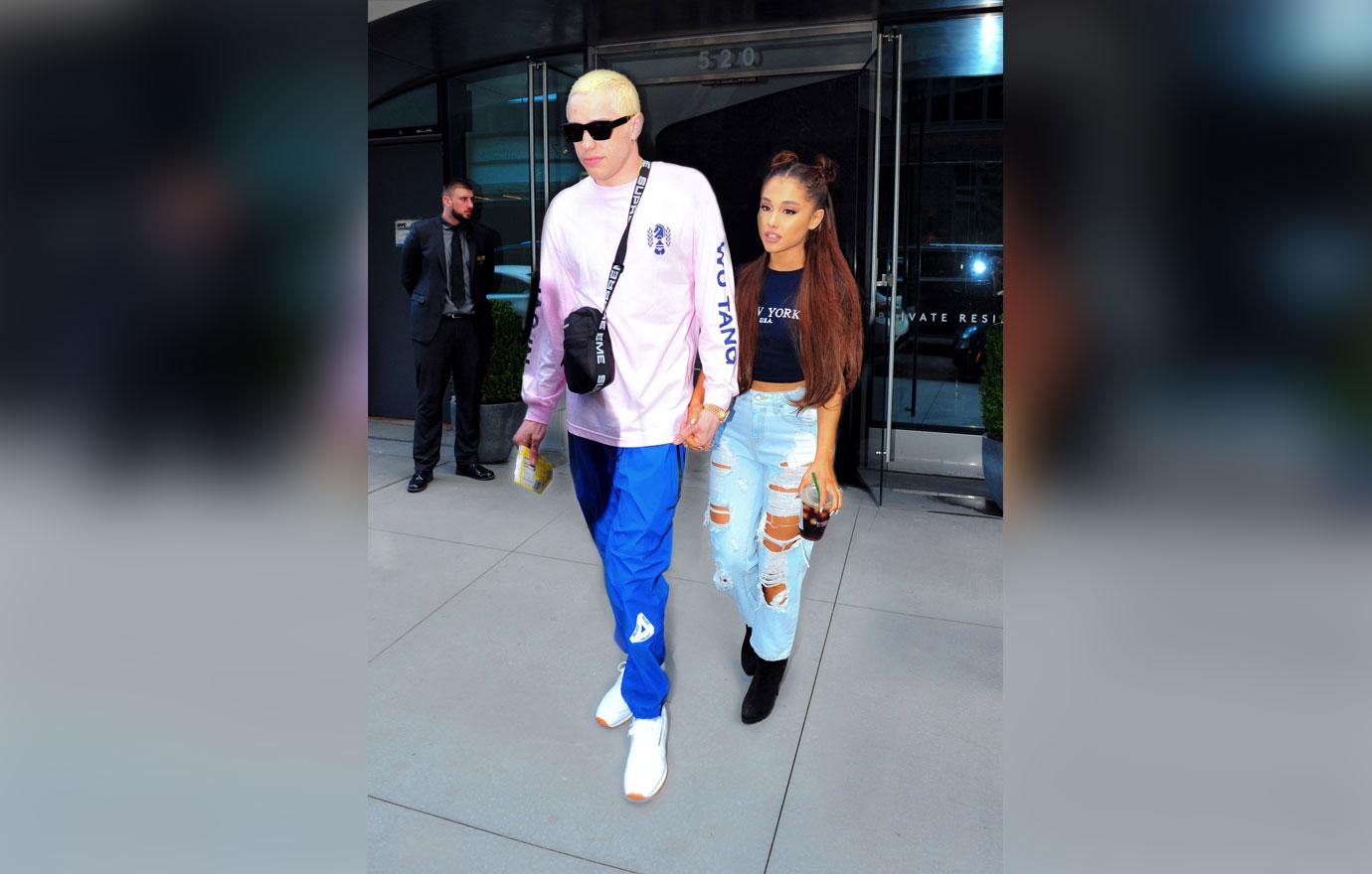 Ariana Grande and Pete Davidson look striking as they step out for concert in Brooklyn