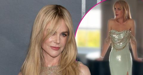 nicole kidman stunning tiktok debut high slit dress