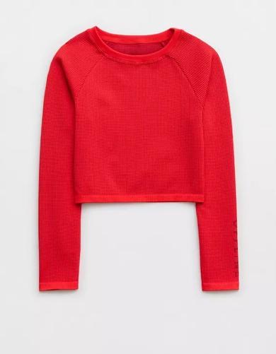 offline by aerie seamless waffle long sleeve t shirt aeriecom