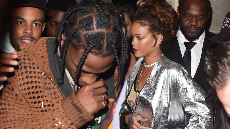 Rihanna travis scott clubbing paris together