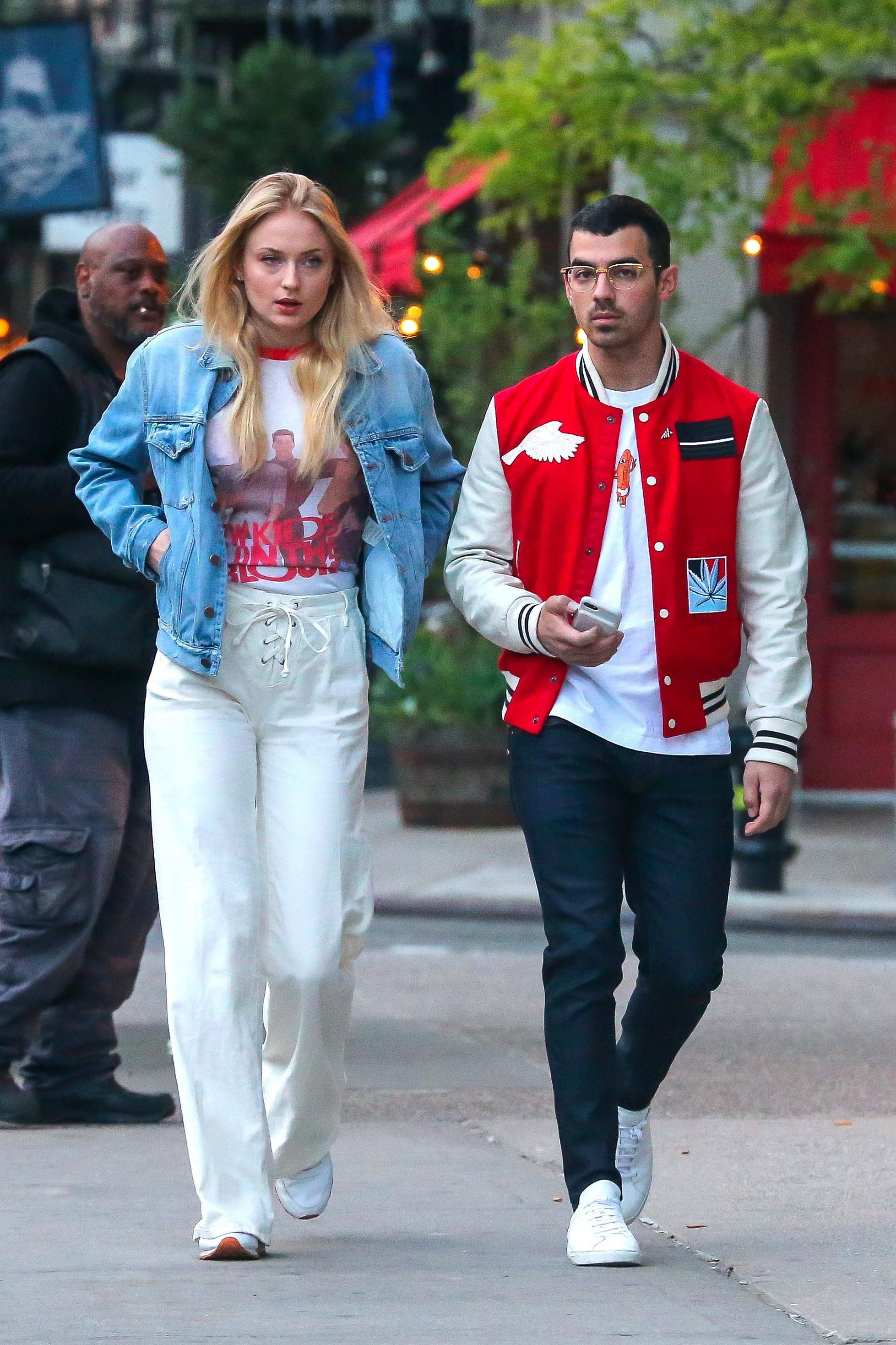 Sophie Turner and Joe Jonas head to dinner in the East Village