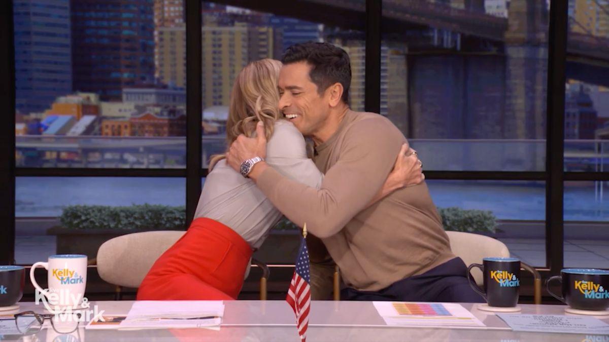 Image of Kelly Ripa and Mark Consuelos met on the set of 'All My Children' in 1995.