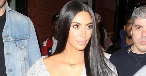 Kim Kardashian New York Fashion Week Lip Ring Kanye West Long
