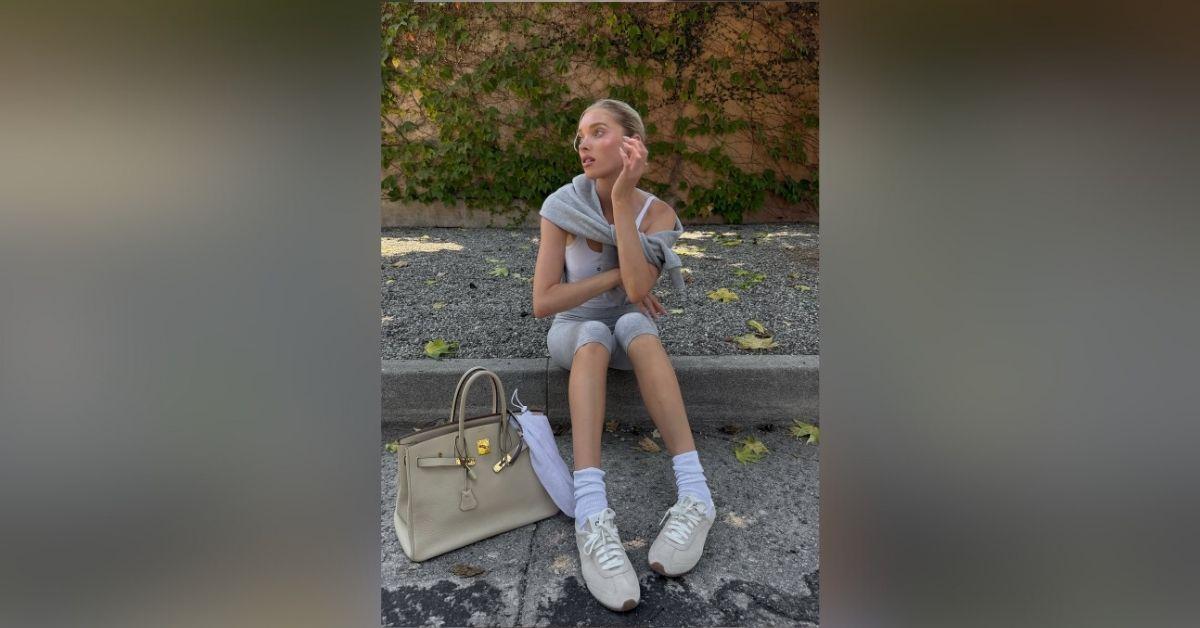 image of The model said she's been 'doing a lot of facials' to keep her skin glowing. 