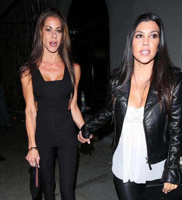 Kourtney Kardashian seen leaving Craig&#8217;s restaurant after dinner with friend in Los Angeles, CA