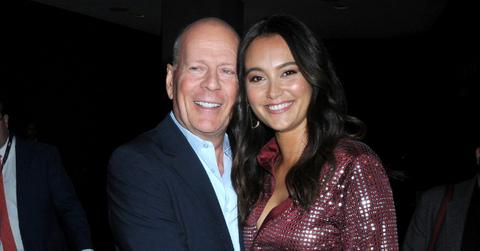 emma heming posts instagram story kissing husband bruce willis reminisce magazine shoot pp