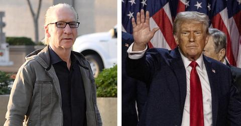 Composite photo of Bill Maher and Donald Trump.