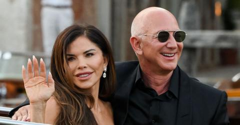 Photo of Lauren Sanchez and Jeff Bezos
