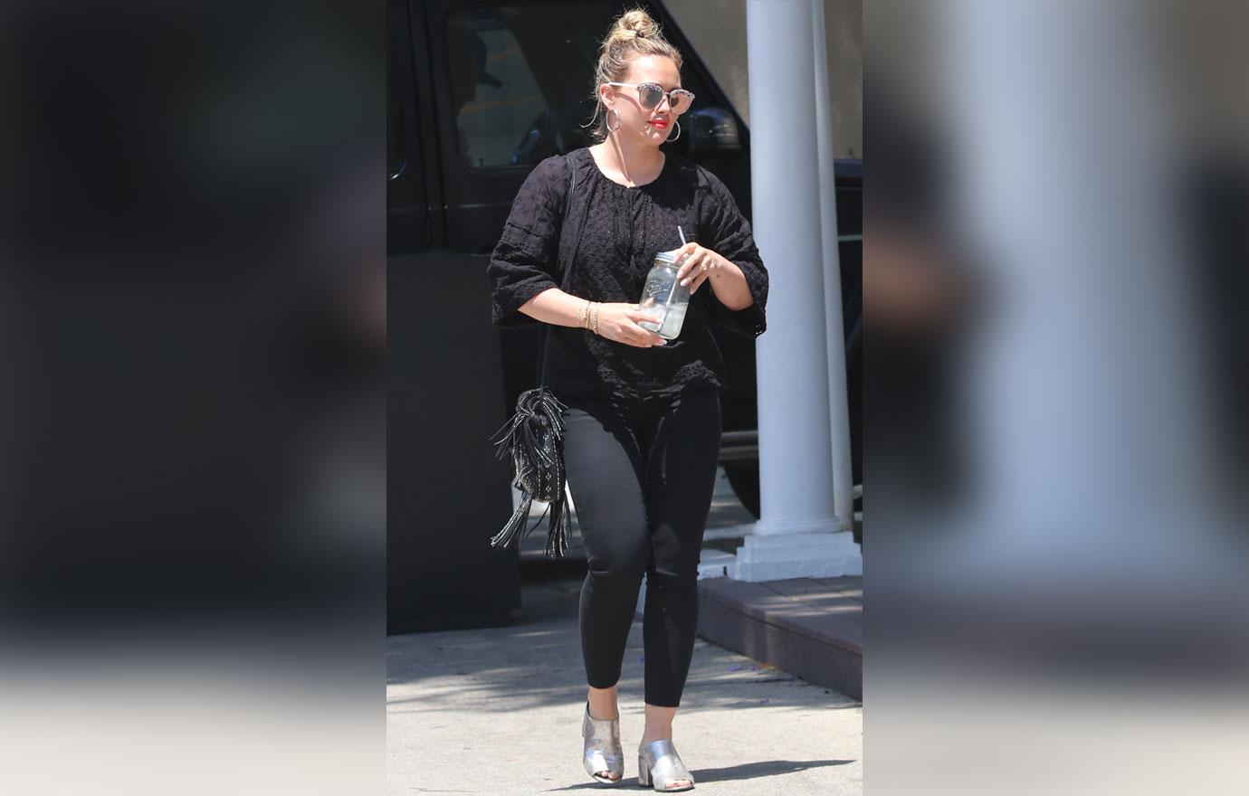 hilary duff sheer blouse