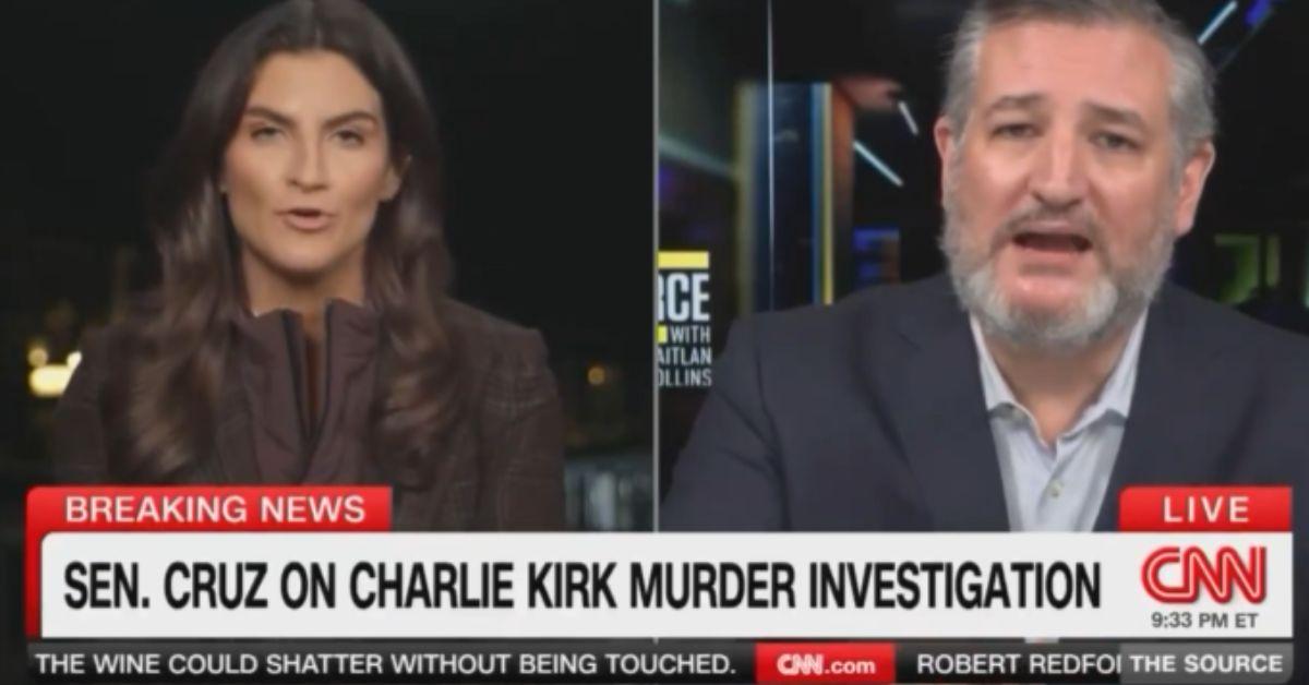 image of Ted Cruz and Kaitlan Collins clashed on CNN during a heated interview about Charlie Kirk’s death.