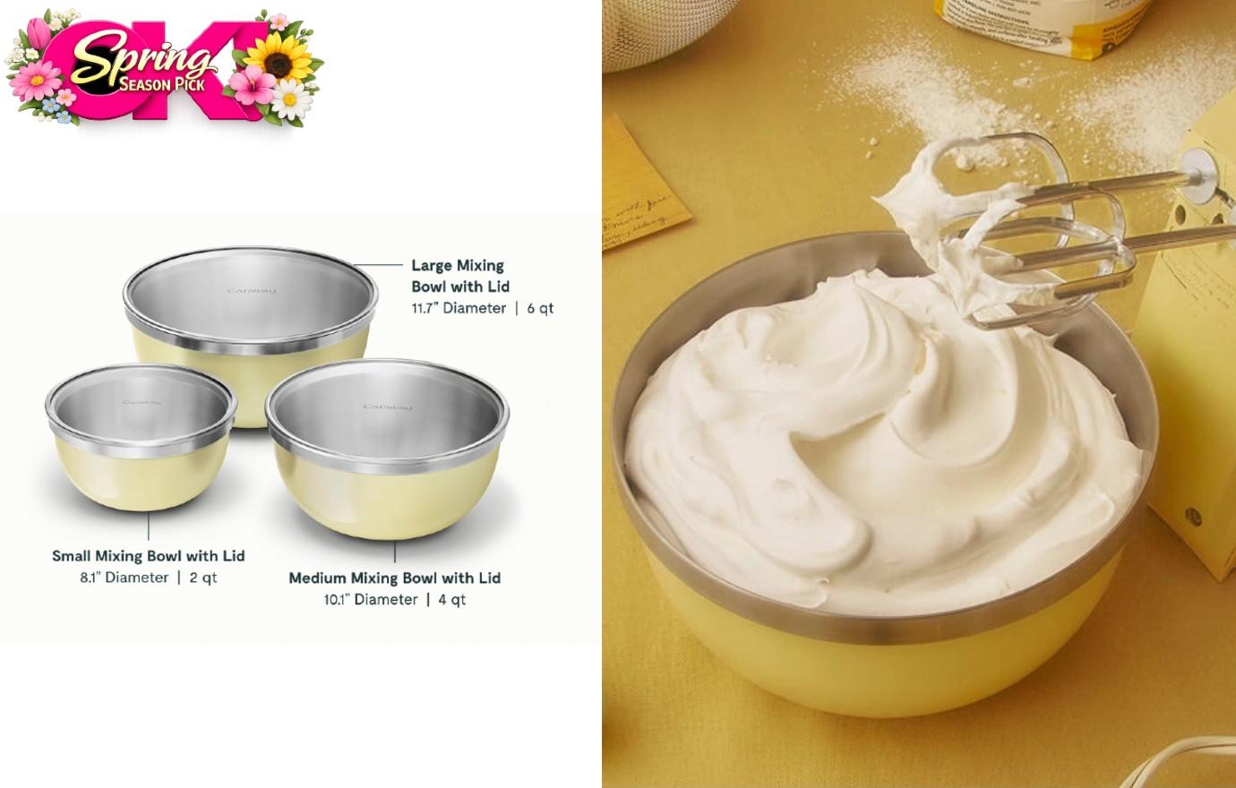 caraway mixing bowl set spring season