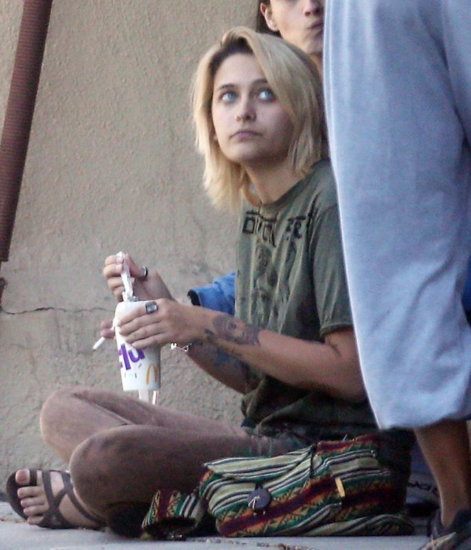 EXCLUSIVE: Paris Jackson eats McDonald&#8217;s and smokes cigarettes with her friends on her 19th birthday