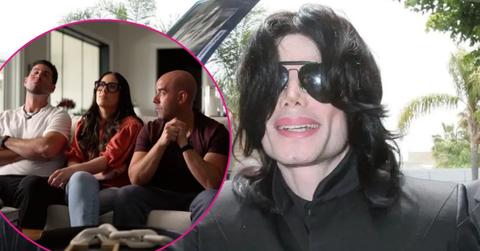 Composite photo of the Cascio siblings and Michael Jackson