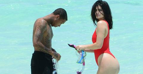 *EXCLUSIVE* Kylie Jenner puts her Baywatch Birthday Suit on for Tyga