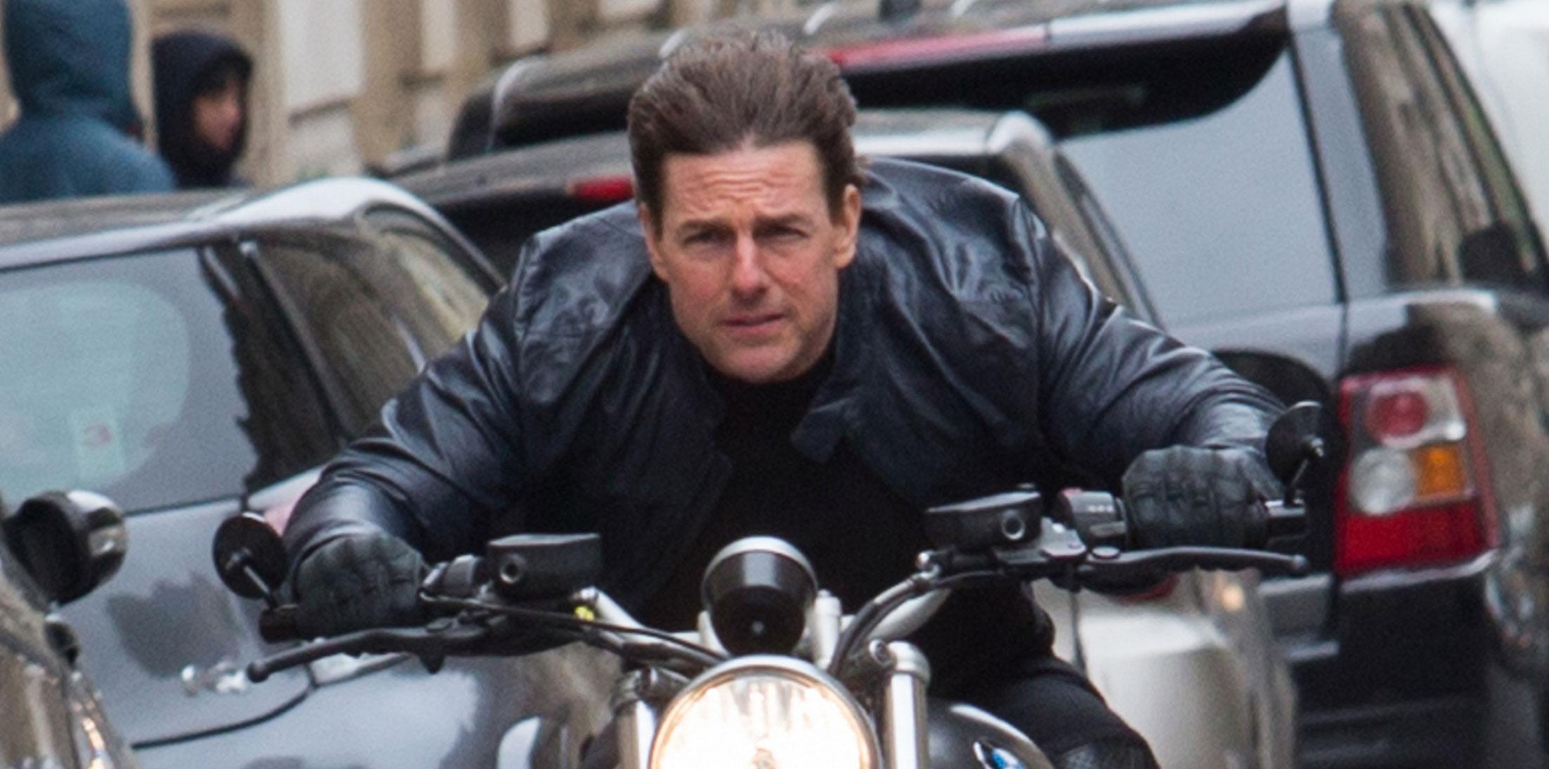 Tom Cruise Mission Impossible Motorcycle Stunt Photos Long