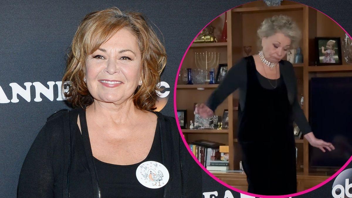 split image of Roseanne Barr and Roseanne Barr