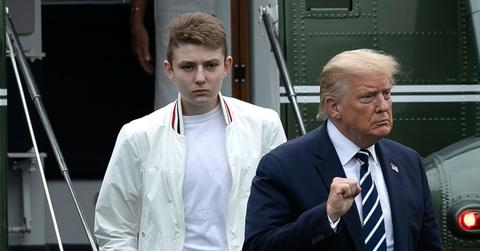 Donal Trump and son Barron Trump Covid