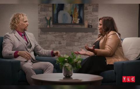 sister wives janelle brown laughs kody claim pecs abs