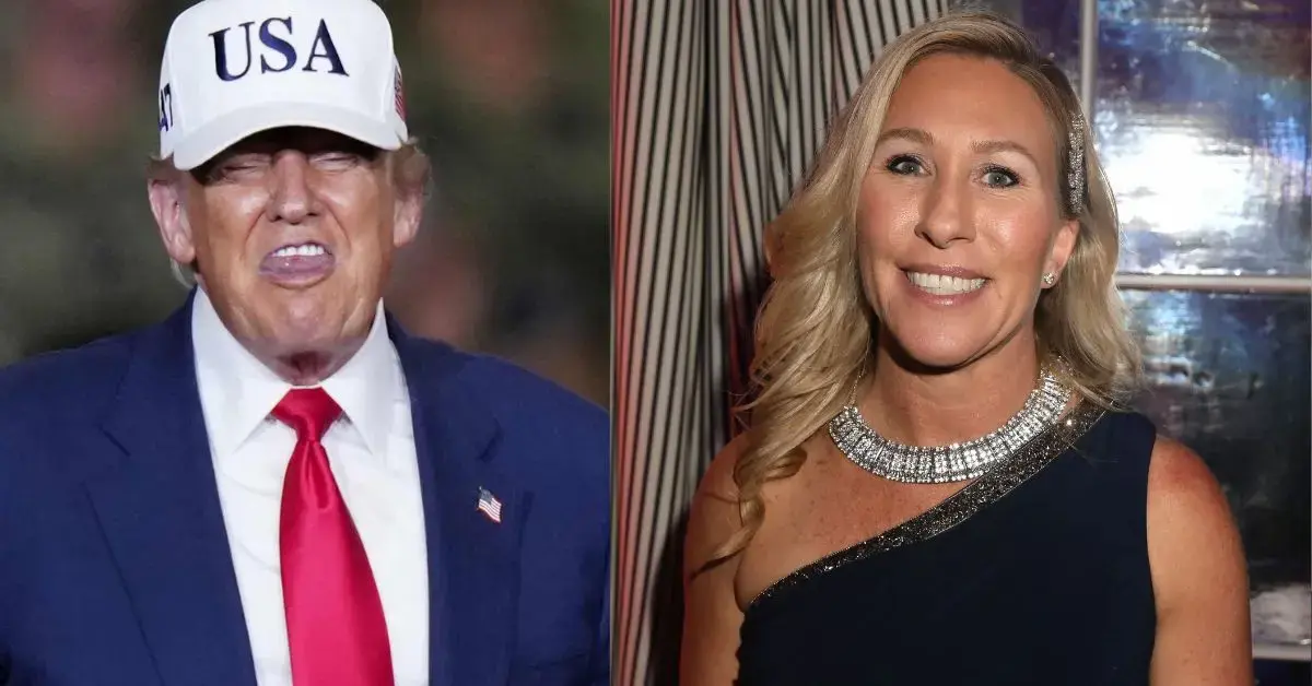 split of Donald Trump, Marjorie Taylor Greene. 