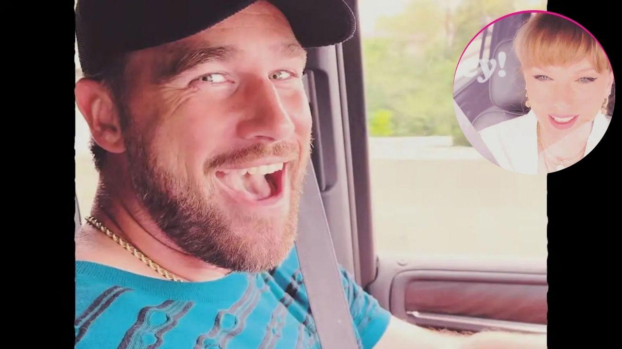 pic of Travis Kelce, Taylor Swift.