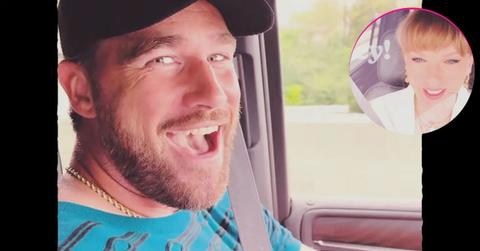 pic of Travis Kelce, Taylor Swift.