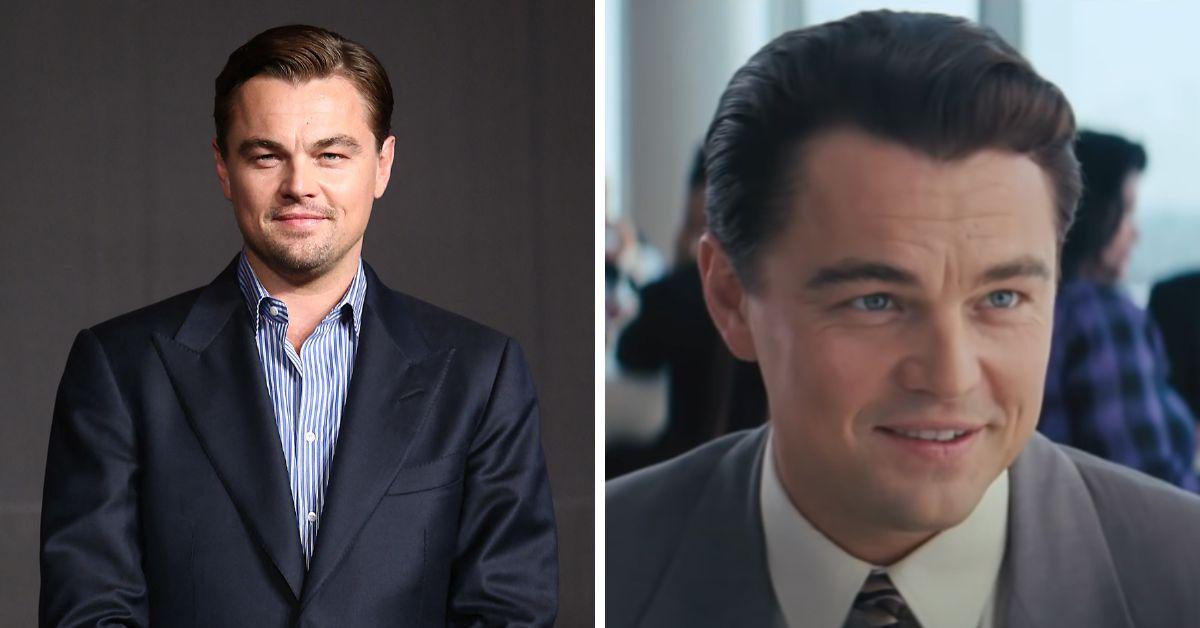 leonardo dicaprio as jordan belfort in the wolf of wall street