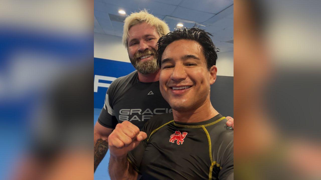 image of Mario Lopez said he tries to 'break a sweat every day.' 