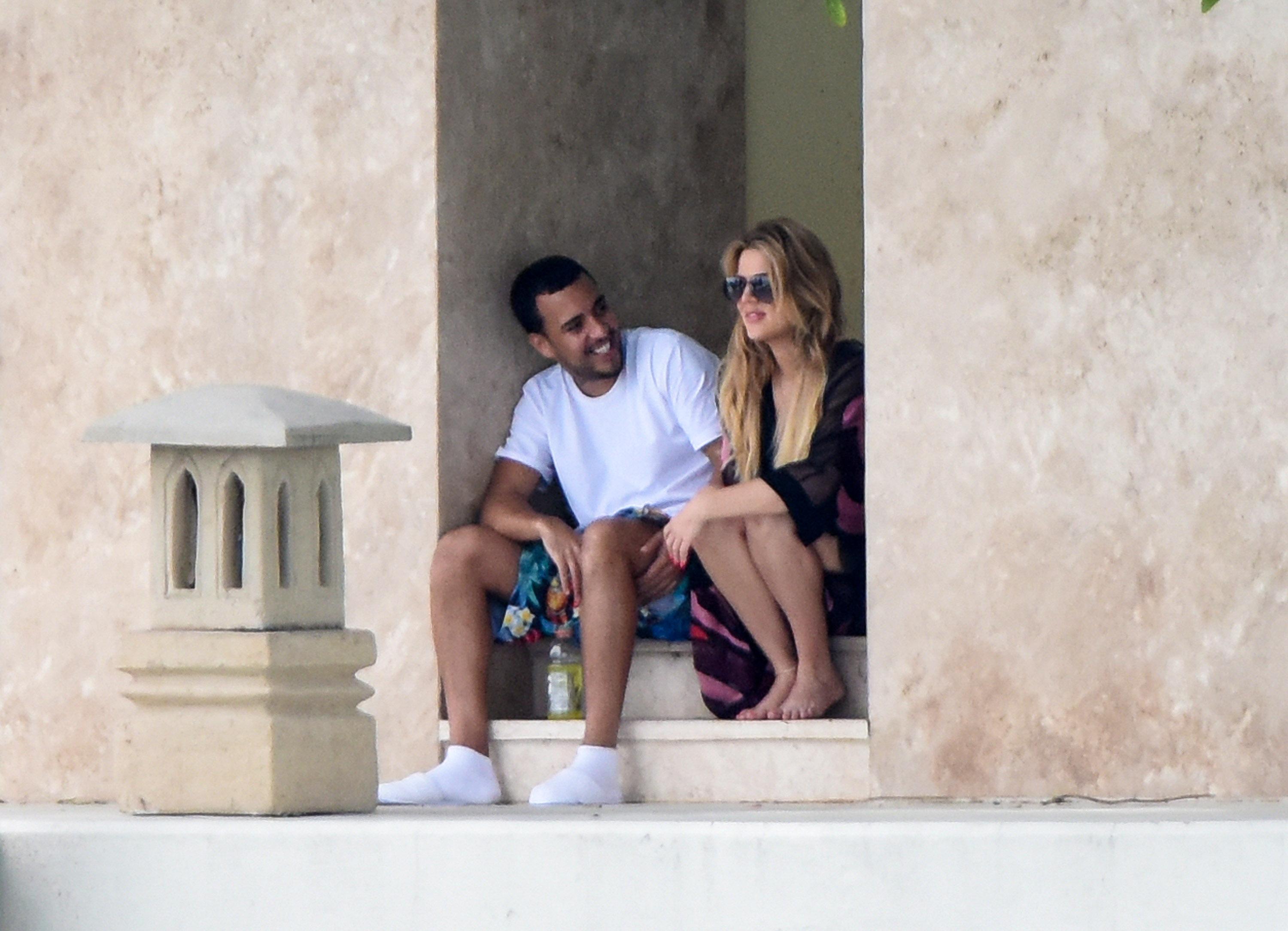 EXCLUSIVE: INF &#8211; Khloe Kardashian And French Montana Are Clearly On Again As They Are Seen Showing Some PDA On A Dock While Vacationing At Diddy&#8217;s House In Miami Beach